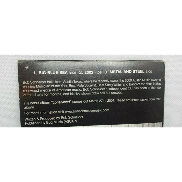 Bob Schneider Lonelyland 3 Track Promo CD Single Card Sleeve No Scratches Clean - Picture 5 of 5